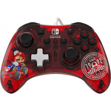 PDP Rock Candy  Mario Punch Vermelho, Translúcido USB Gamepad Analógico   Digital Nintendo Switch, Nintendo Switch Lite,