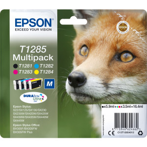 Epson Fox T1285 tinteiro 1 unidade(s) Original Preto, Ciano, Magenta, Amarelo