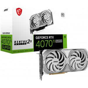 MSI GeForce RTX 4070 Ti SUPER 16G VENTUS 2X WHITE OC NVIDIA 16 GB GDDR6X