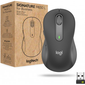 Logitech Signature M650 for Business rato Mão direita RF Wireless + Bluetooth Ótico 4000 DPI