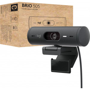 Logitech Brio 505 webcam 4 MP 1920 x 1080 pixels USB Preto