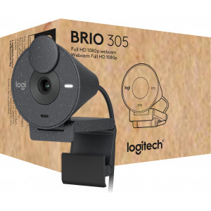 Logitech Brio 305 webcam 2 MP 1920 x 1080 pixels USB-C Grafite