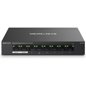 Mercusys MS108GP switch de rede Gerido Gigabit Ethernet (10 100 1000) Power over Ethernet (PoE) Preto