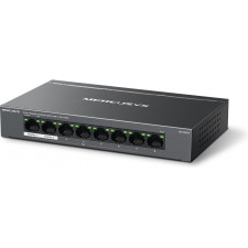 Mercusys MS108GP switch de rede Gerido Gigabit Ethernet (10 100 1000) Power over Ethernet (PoE) Preto