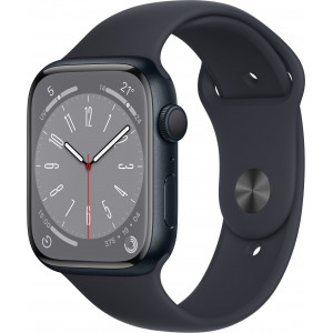 Apple Watch Series 8 OLED 41 mm Digital 352 x 430 pixels Ecrã táctil Preto Wi-Fi GPS