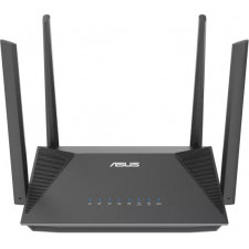 ASUS RT-AX52 AX1800 AiMesh router sem fios Gigabit Ethernet Dual-band (2,4 GHz   5 GHz) Preto