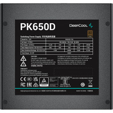 DeepCool PK650D fonte de alimentação 650 W 20+4 pin ATX Preto