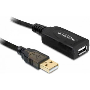 DeLOCK 20m USB 2.0 cabo USB Preto