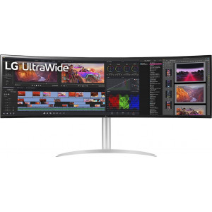LG 49WQ95X-W monitor de ecrã 124,5 cm (49") 5120 x 1440 pixels UltraWide Dual Quad HD Branco