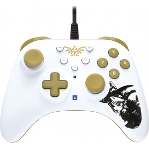 Hori HORIPAD Turbo Zelda Dourado, Branco Gamepad Nintendo Switch