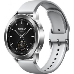 Xiaomi Watch S3 3,63 cm (1.43") AMOLED 47 mm Digital 466 x 466 pixels Ecrã táctil Prateado GPS