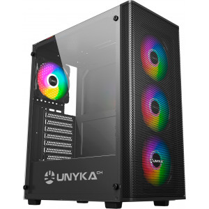 UNYKAch Gaming Mir 100 PC Preto, Transparente