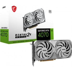 MSI VENTUS GeForce RTX 4070 2X WHITE 12G OC NVIDIA 12 GB GDDR6X