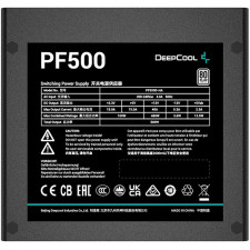 DeepCool PF500 fonte de alimentação 500 W 20+4 pin ATX ATX Preto