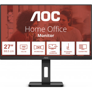 AOC E3 27E3QAF monitor de ecrã 68,6 cm (27") 1920 x 1080 pixels Preto