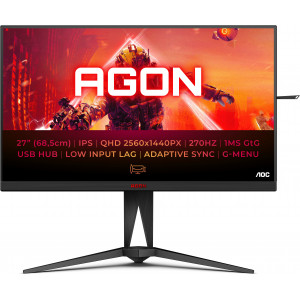 AOC AG275QZ EU monitor de ecrã 68,6 cm (27") 2560 x 1440 pixels Quad HD Preto, Vermelho