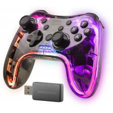 Mars Gaming MGP-24 Preto, Transparente RF Gamepad Android, MAC, PC, PlayStation 4, Playstation 3, Xbox 360