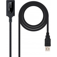 Nanocable 10.01.0211 cabo USB 5 m USB 2.0 USB A Preto