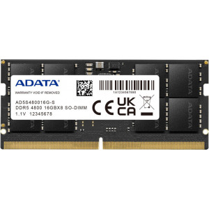 ADATA AD5S480016G-S módulo de memória 16 GB 1 x 16 GB DDR5 4800 MHz ECC