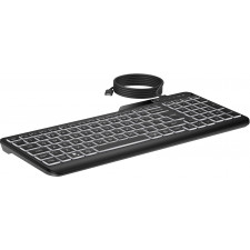 HP 400 Backlit Wired Keyboard teclado USB Preto