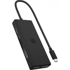 ICY BOX IB-DK4011-CPD Com fios USB 3.2 Gen 1 (3.1 Gen 1) Type-C Preto