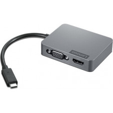 Lenovo 4X91A30366 base & duplicador de portas Com fios USB 2.0 Type-C Cinzento