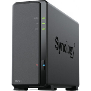 Synology DiskStation DS124 servidor NAS e de armazenamento PC Ethernet LAN Preto RTD1619B