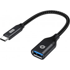 Conceptronic ABBY18B adaptador para cabos USB-C USB-A Preto