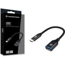 Conceptronic ABBY18B adaptador para cabos USB-C USB-A Preto