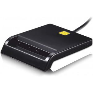TooQ TQR-210B leitor de smart card Interior USB 2.0 Preto