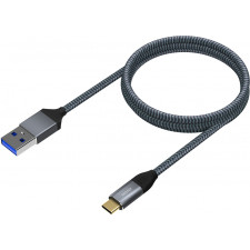 AISENS A107-0630 cabo USB 0,5 m USB 3.2 Gen 2 (3.1 Gen 2) USB C USB A Cinzento
