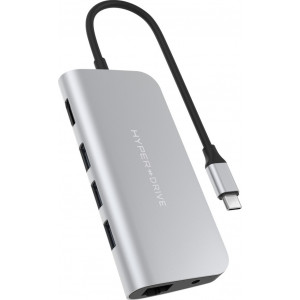 HYPER HD30F USB 2.0 Type-C Prateado