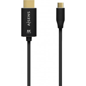 AISENS A109-0711 adaptador de cabo de vídeo 1 m USB Type-C HDMI Type A (Standard) Preto