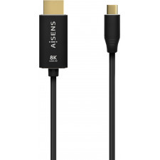AISENS A109-0711 adaptador de cabo de vídeo 1 m USB Type-C HDMI Type A (Standard) Preto