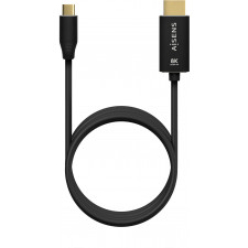 AISENS A109-0712 adaptador de cabo de vídeo 2 m USB Type-C HDMI Type A (Standard) Preto