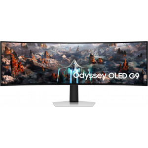 Samsung Odyssey S49CG934SU monitor de ecrã 124,5 cm (49") 5120 x 1440 pixels DQHD OLED Prateado