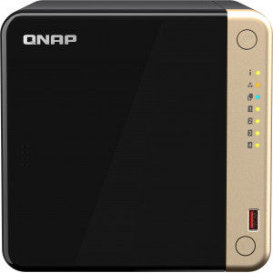 QNAP TS-464 NAS Tower Ethernet LAN Preto N5095