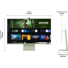 Samsung Smart Monitor M8 S32CM80GUU monitor de ecrã 81,3 cm (32") 3840 x 2160 pixels 4K Ultra HD LCD Verde
