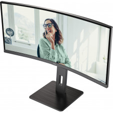 AOC CU34P3CV monitor de ecrã 86,4 cm (34") 3440 x 1440 pixels UltraWide Quad HD LED Preto