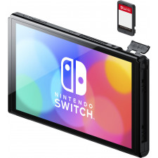 Nintendo Switch OLED consola de jogos portáteis 17,8 cm (7") 64 GB Ecrã táctil Wi-Fi Azul, Vermelho