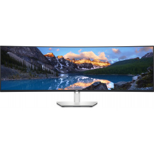 DELL UltraSharp U4924DW LED display 124,5 cm (49") 5120 x 1440 pixels Ultra HD 5K LCD Preto, Prateado