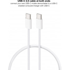 Nanocable 10.01.6001-CO cabo USB 1 m USB 2.0 USB C Branco