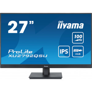 iiyama ProLite monitor de ecrã 68,6 cm (27") 2560 x 1440 pixels Dual WQHD LED Preto