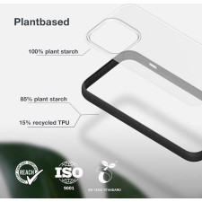 Woodcessories Clear Case capa para telemóvel 15,5 cm (6.1") Preto, Transparente
