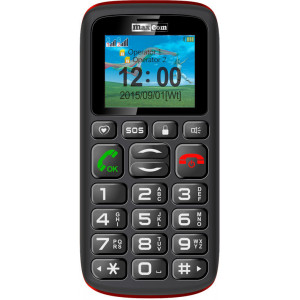 MaxCom MM428 4,57 cm (1.8") 78 g Preto, Vermelho Telefone para idosos
