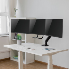 Napofix DM4300 montagem e suporte para monitores 68,6 cm (27") Preto Secretária