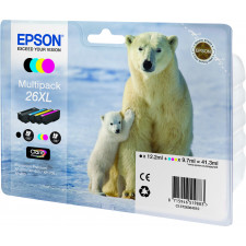 Epson Polar bear Multipack de 4 cores Série 26XL Urso Polar Tinta Claria Premium