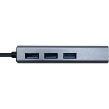 AISENS A106-0401 hub de interface USB 3.2 Gen 1 (3.1 Gen 1) Type-A Cinzento