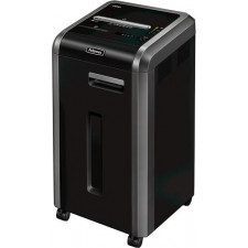 Fellowes 225Ci destruidora de papel Trituração transversal 24 cm Preto, Prateado