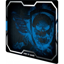 Spirit of Gamer Smokey Skull Tapete Gaming Preto, Azul